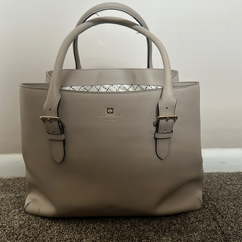 Grey Kate Spade Leather bag